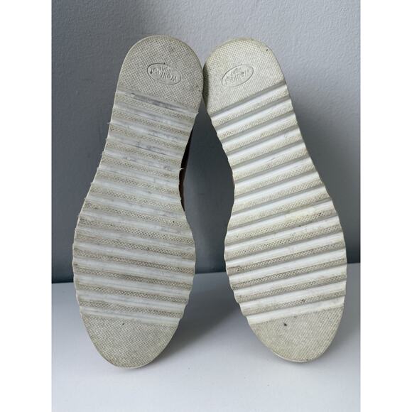 Michele Lopriore Cassidy Suede Loafers Shoes Womens 38.5 Gold Pewter Leather - Picture 11 of 13